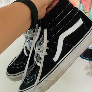 Authentic Sk8-Hi Black and White Vans